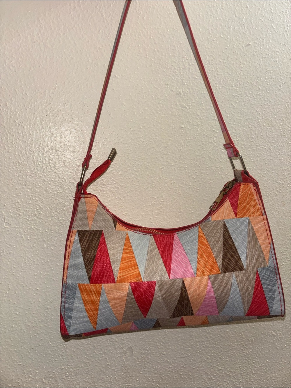 Multicolor Geometric Shoulder Bag - Women's Bag